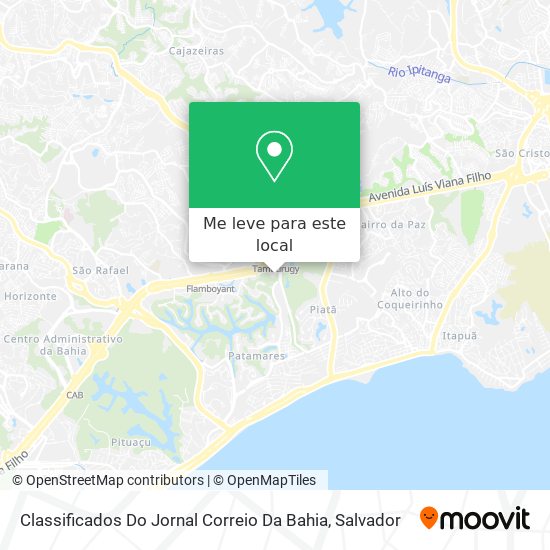 Classificados Do Jornal Correio Da Bahia mapa