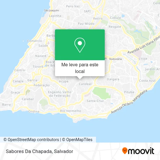 Sabores Da Chapada mapa