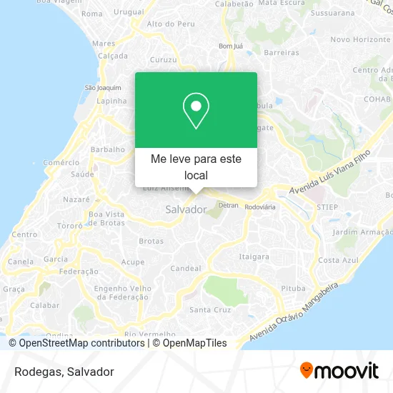 Rodegas mapa