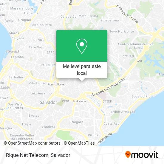 Rique Net Telecom mapa
