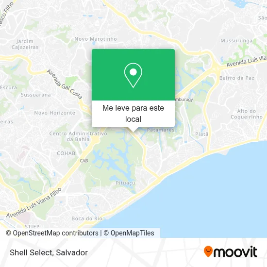 Shell Select mapa