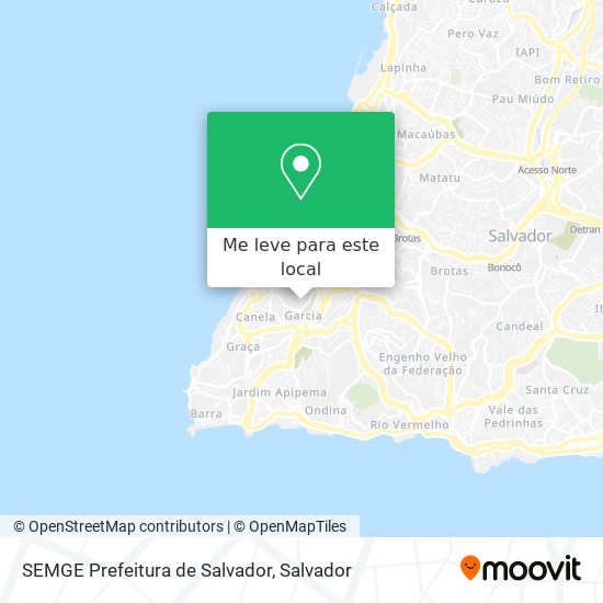 SEMGE Prefeitura de Salvador mapa