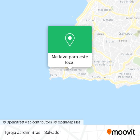 Igreja Jardim Brasil mapa