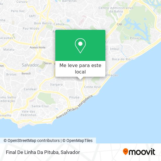 Final De Linha Da Pituba mapa