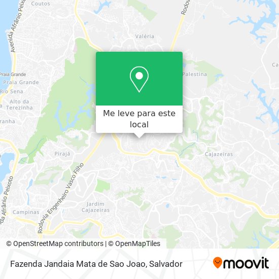 Fazenda Jandaia Mata de Sao Joao mapa