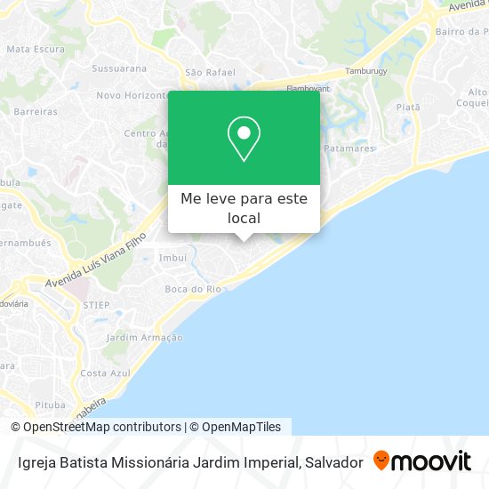 Igreja Batista Missionária Jardim Imperial mapa