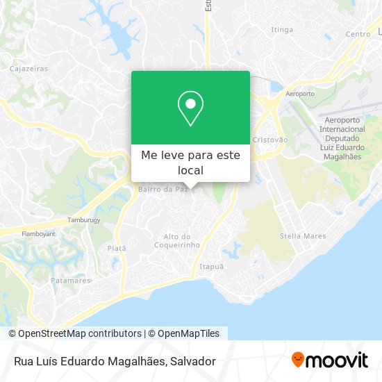 Rua Luís Eduardo Magalhães mapa