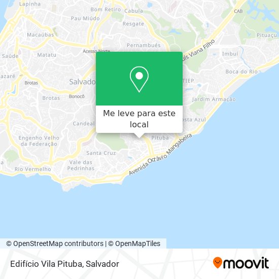 Edifício Vila Pituba mapa