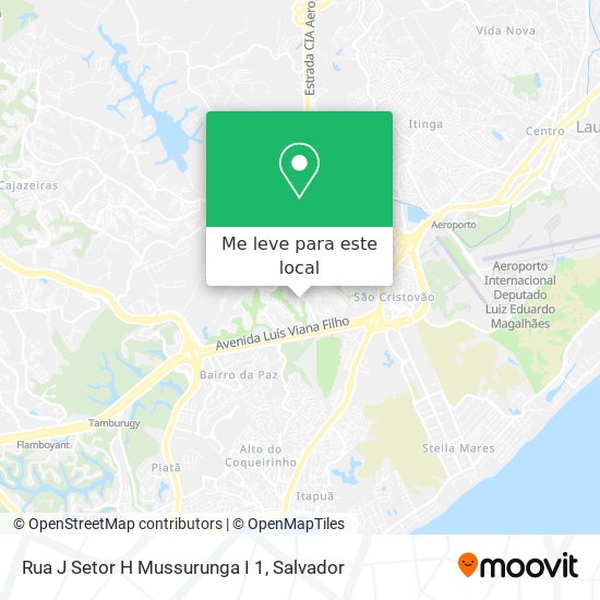 Rua J Setor H Mussurunga I 1 mapa