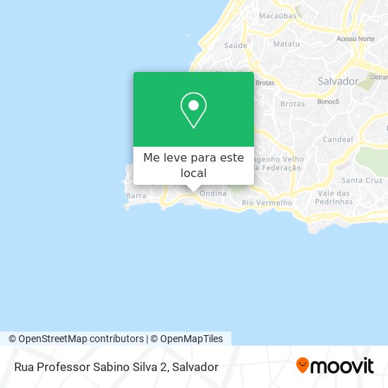 Rua Professor Sabino Silva 2 mapa