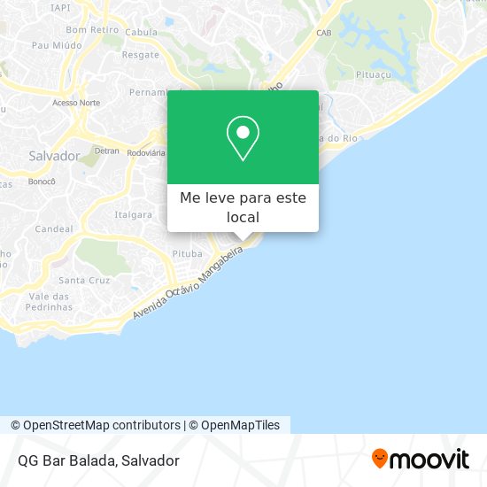 QG Bar Balada mapa