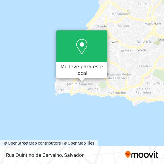 Rua Quintino de Carvalho mapa