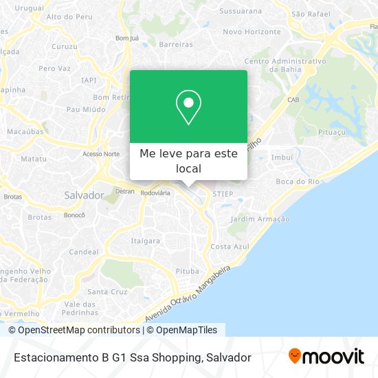 Estacionamento B G1 Ssa Shopping mapa
