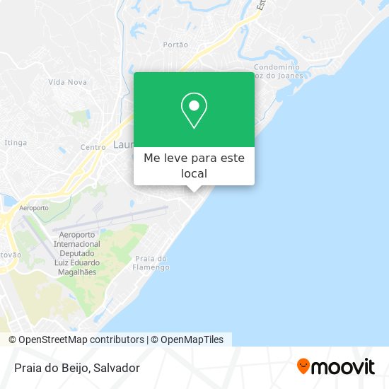 Praia do Beijo mapa