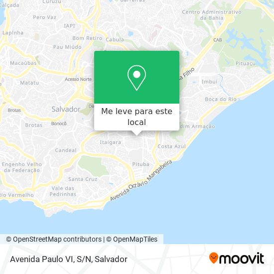 Avenida Paulo VI, S/N mapa
