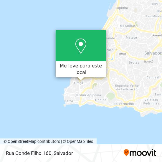 Rua Conde Filho 160 mapa