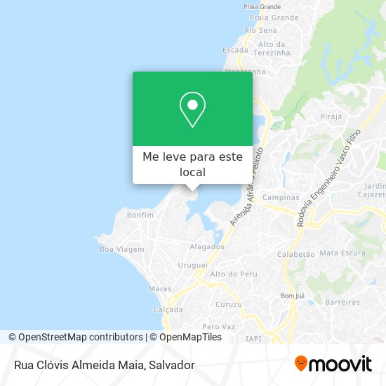 Rua Clóvis Almeida Maia mapa