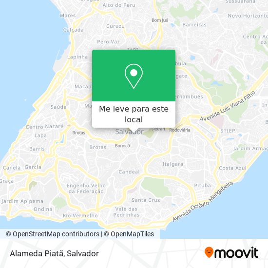 Alameda Piatã mapa