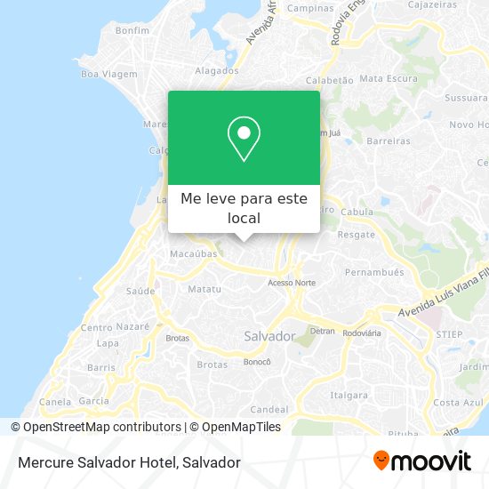 Mercure Salvador Hotel mapa