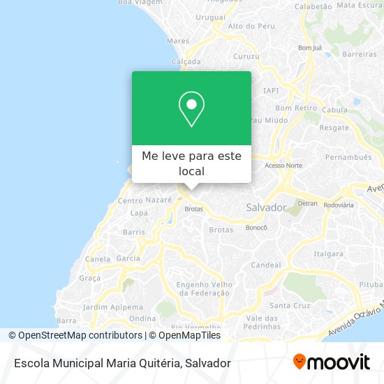 Escola Municipal Maria Quitéria mapa