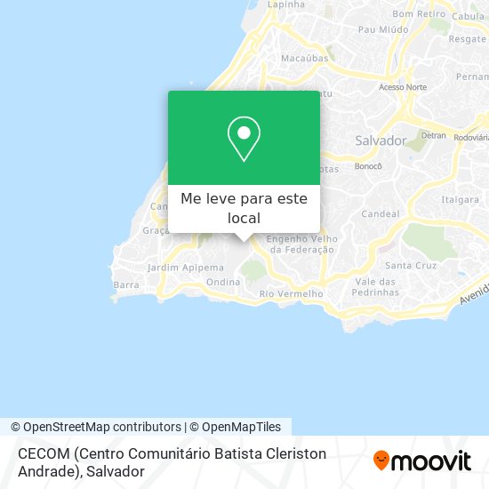 CECOM (Centro Comunitário Batista Cleriston Andrade) mapa