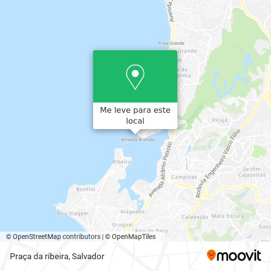 Praça da ribeira mapa