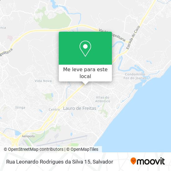 Rua Leonardo Rodrigues da Silva 15 mapa