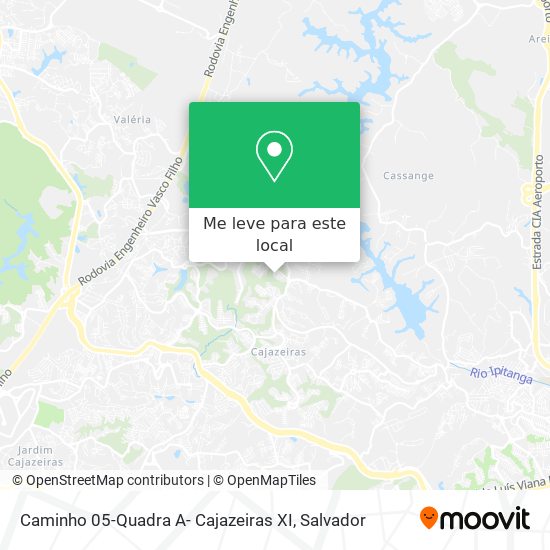 Caminho 05-Quadra A- Cajazeiras XI mapa