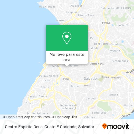 Centro Espírita Deus, Cristo E Caridade mapa