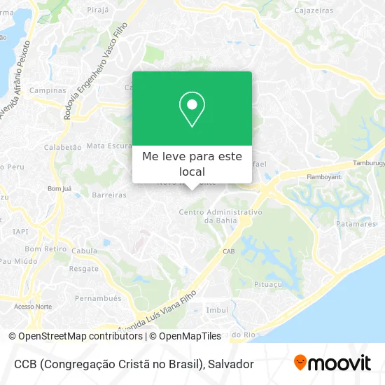 CCB (Congregação Cristã no Brasil) mapa