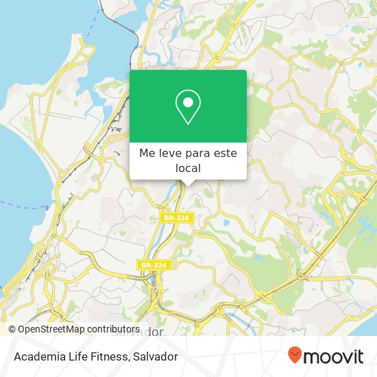 Academia Life Fitness mapa