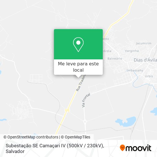 Subestação SE Camaçari IV (500kV / 230kV) mapa