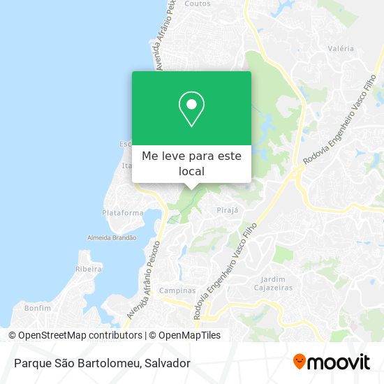 Parque São Bartolomeu mapa