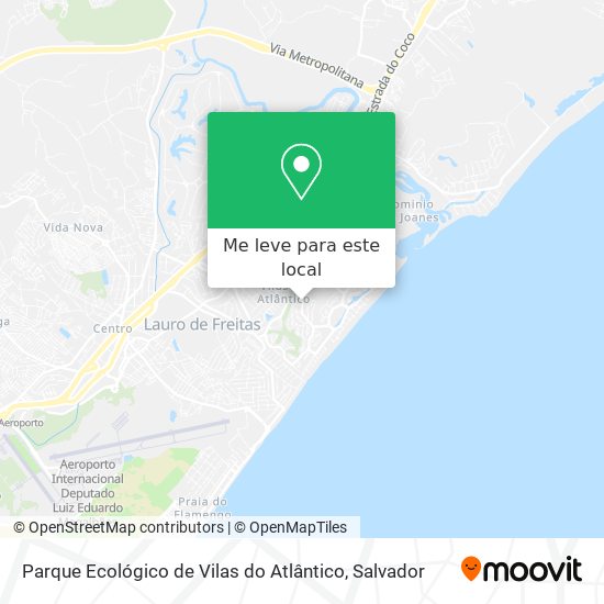 Parque Ecológico de Vilas do Atlântico mapa