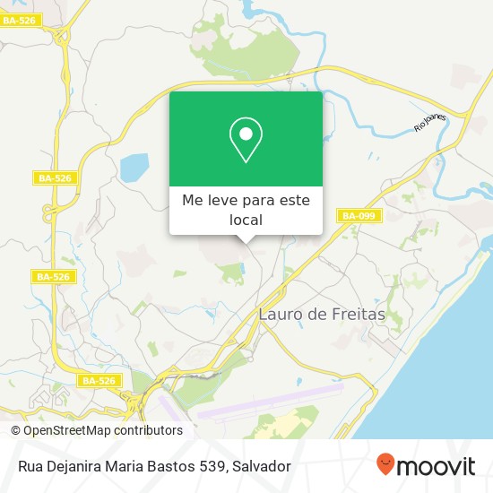 Rua Dejanira Maria Bastos 539 mapa