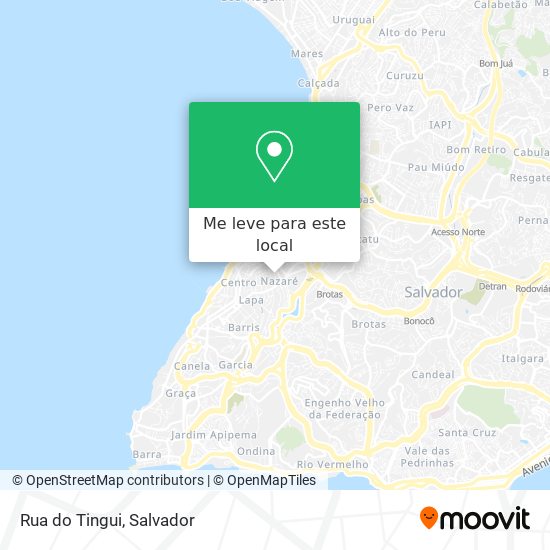Rua do Tingui mapa