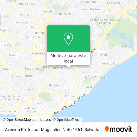 Avenida Professor Magalhães Neto 1661 mapa