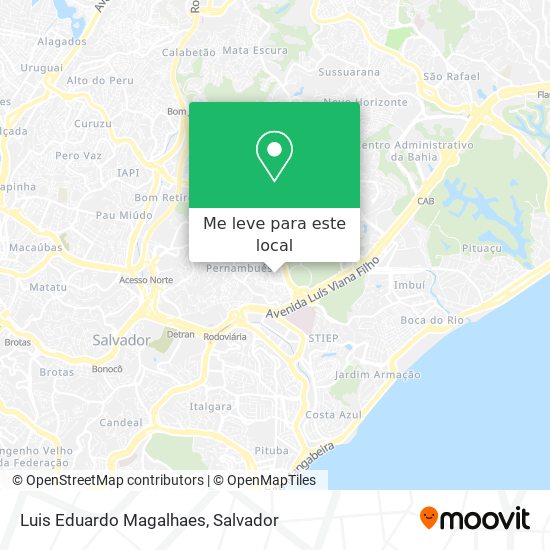 Luis Eduardo Magalhaes mapa