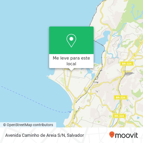 Avenida Caminho de Areia S/N mapa