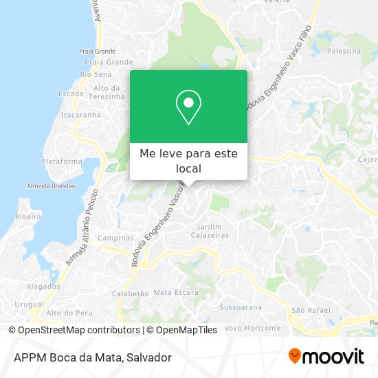 APPM Boca da Mata mapa