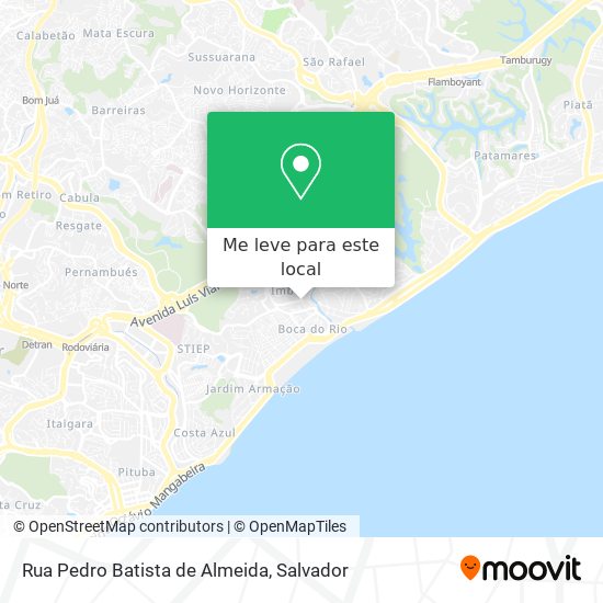 Rua Pedro Batista de Almeida mapa