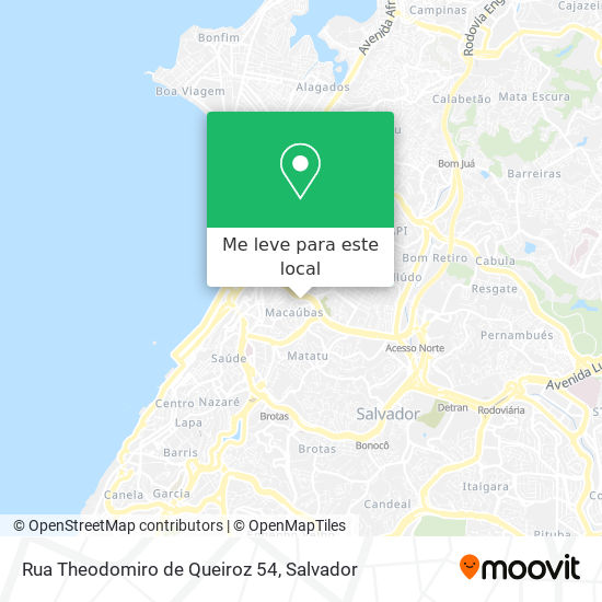 Rua Theodomiro de Queiroz 54 mapa