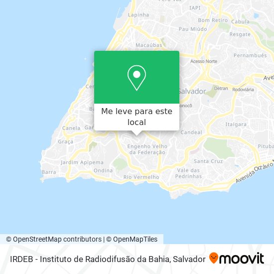 IRDEB - Instituto de Radiodifusão da Bahia mapa