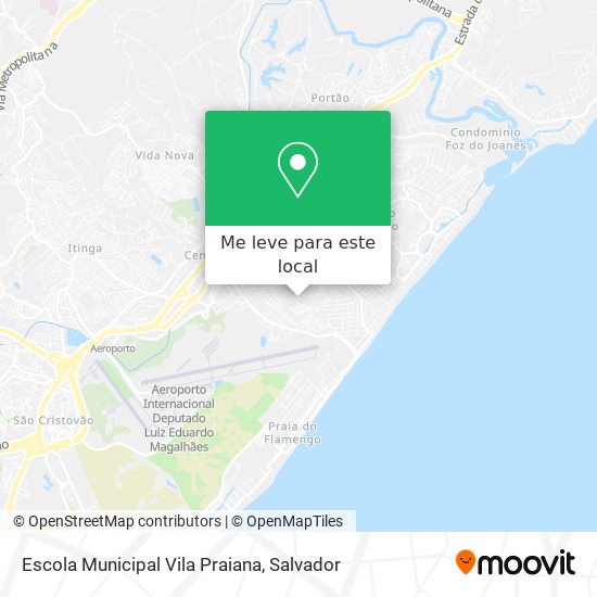 Escola Municipal Vila Praiana mapa