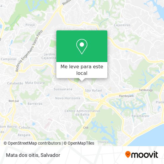 Mata dos oitis mapa
