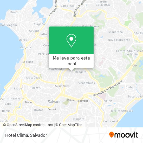 Hotel Clima mapa