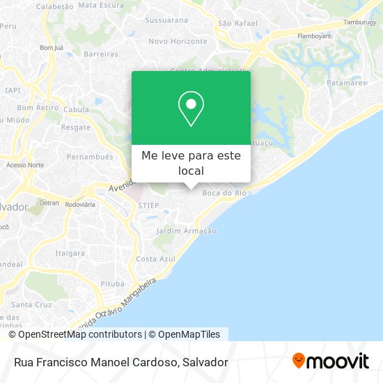 Rua Francisco Manoel Cardoso mapa