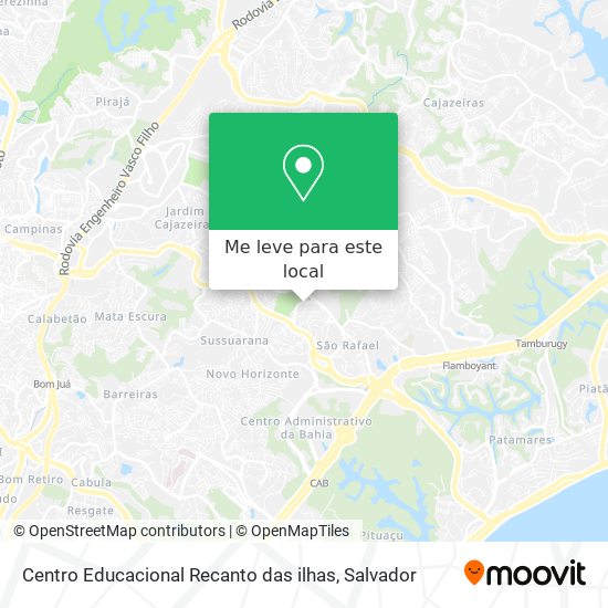 Centro Educacional Recanto das ilhas mapa