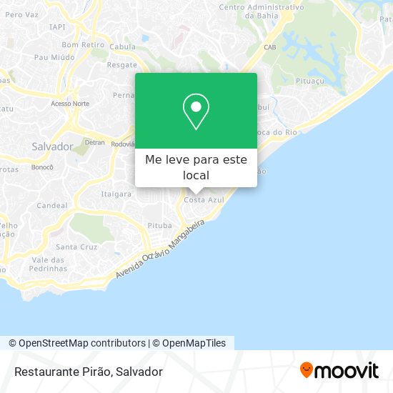 Restaurante Pirão mapa