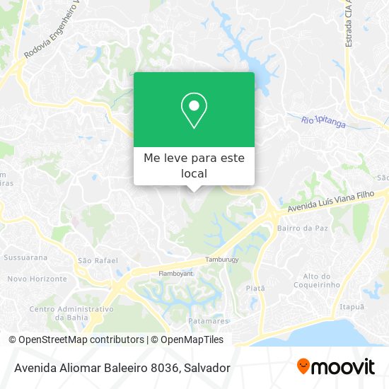 Avenida Aliomar Baleeiro 8036 mapa